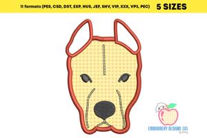 American Pit Bull Terrier Applique