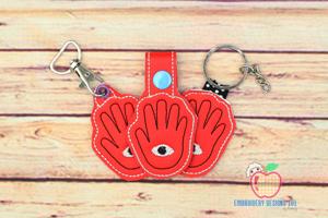 World Braille Day Eye ITH Snaptab Keyfob Design