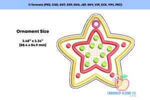 Delicious Star Cake ITH Ornament