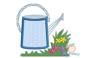 Garden Watering Jug Applique