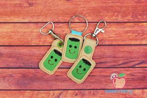 Green soda ITH Key Fob Pattern