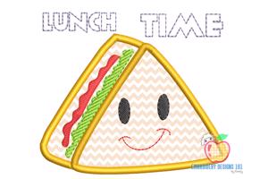 Lunch Time Sandwich Embroidery Design