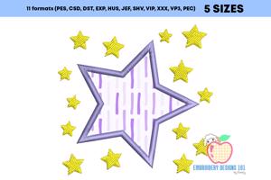 Star Design Applique