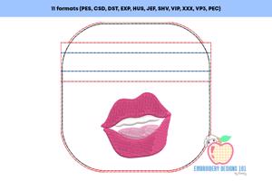 Licious Lips ITH Zipper Bag 4x4