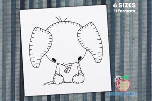 Baby Elephant Sitting Quick Design