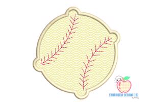 Baseball Embroidery Design