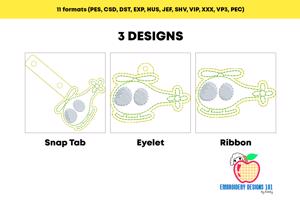 Cartoon Helicopter ITH Keyfob Design