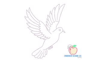 Dove in Flight Running Line