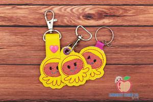 Cute Octopus ITH Keyfob Design