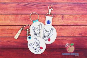 French Bulldog ITH KeyFob Snaptab