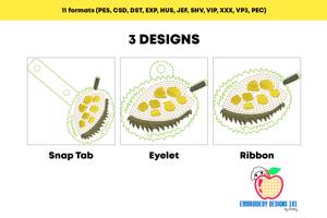 Fresh Ripe Jackfruit ITH Snaptab Keyfob Design