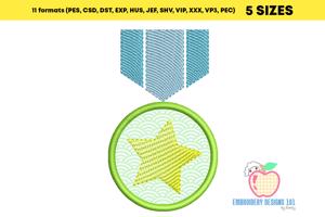 Army Medal Embroidery Applique