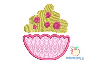 Berry Blaze Cupcake Applique