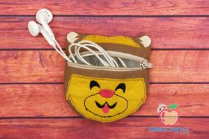 Lion Head In The Hoop Zipper Bag 4x4