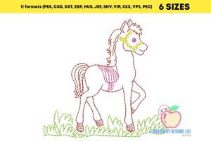 Baby horse on Grass Quick Design