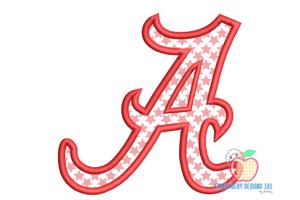 A for Alabama Design Applique