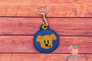 Funny Dog Face Keyfob Keychain ITH