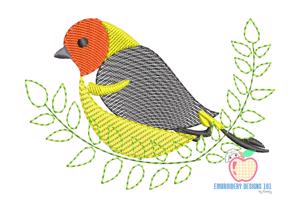 Western Tanager Quick Stitch