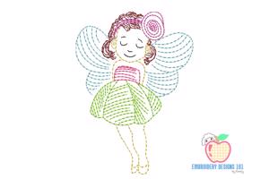 Cute Ballerina Girl Bean Stitch