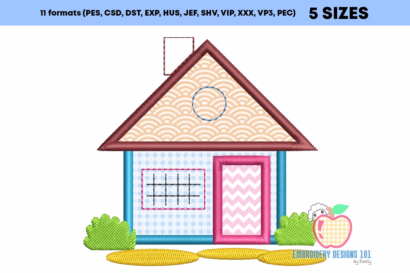 Small House Applique Design