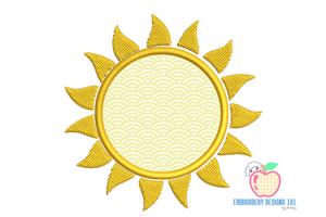 Sun Applique Design