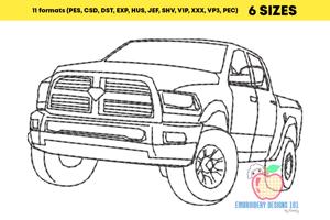 Black Coloured Family Truck Bean Stitch