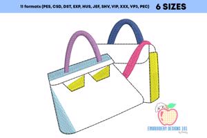 Two Bags With Different Colors Quick Stitch