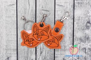 Cute Foxy Face ITH KeyFob Snaptab