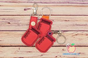 Blank Mason Jar ITH Snaptab Keyfob Design