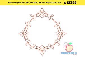 Different Patterns Drawn To Made Circle Line Art