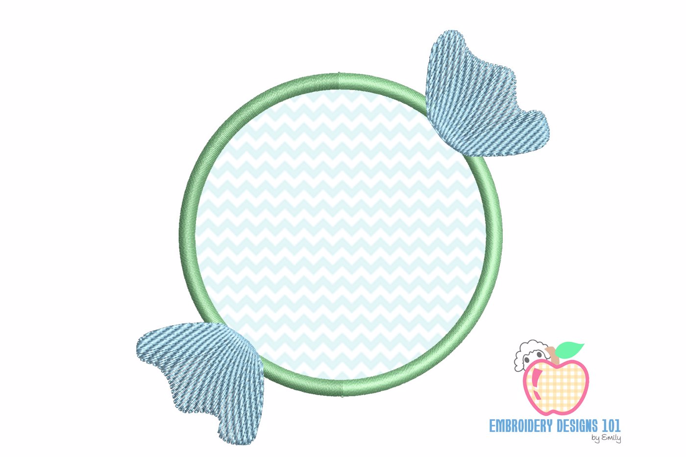 Monogram Candy Applique Pattern