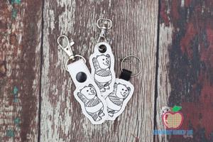 Cute Happy Panda Keyfob Keychain ITH