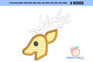 Deer Buck Applique Pattern