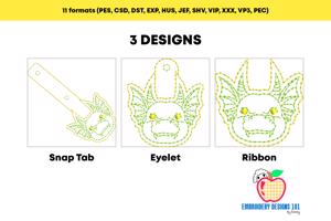 Dragon Head ITH Keyfob Design