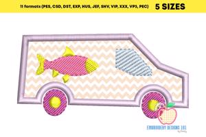 Applique Design of Fishin Truck