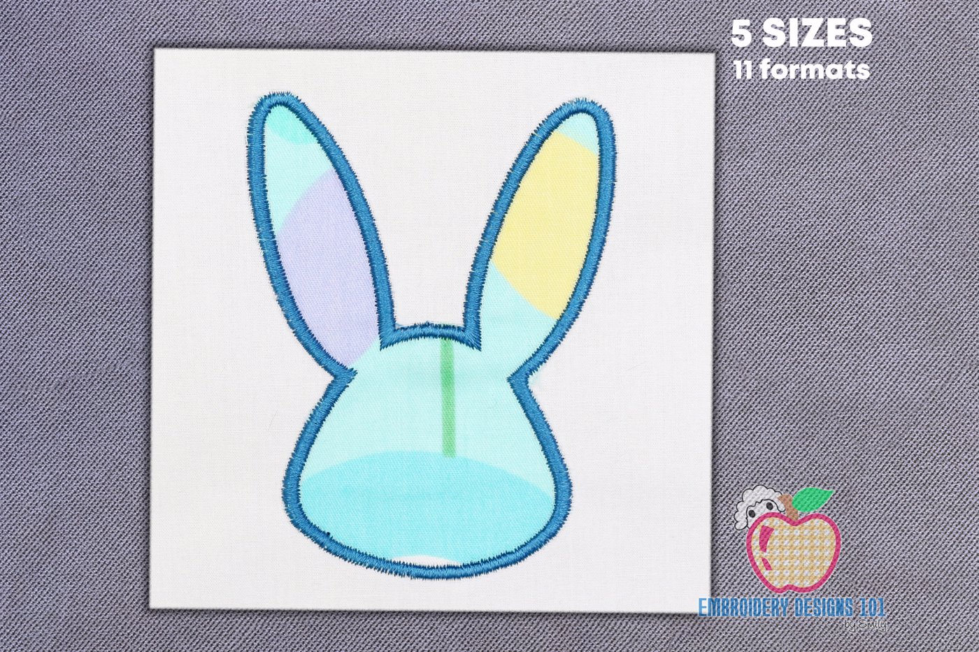 Easter Bunny Frame Applique Design