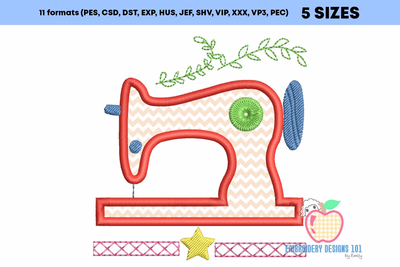 Applique Design Of Sewing Machine