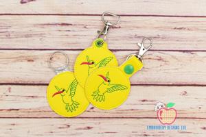 Hummingbird ITH Keyfob Design