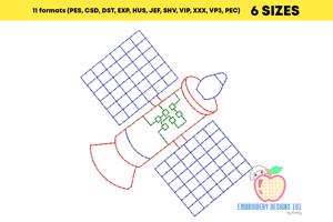 A Satellite Made As The Cartoon Bean Stitch