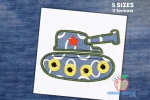 Army Tank mbroidery Applique