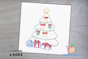 Decorative christmas tree Bean Stitch