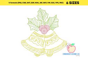 Decorative Bell design Bean Stitch