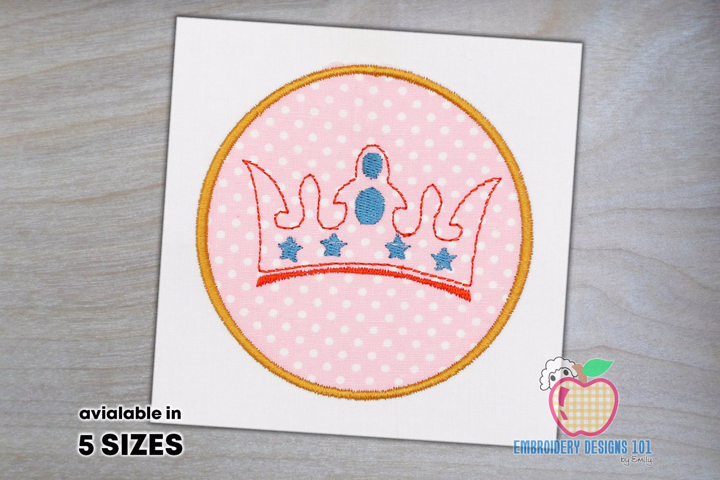 Royal Crown Applique Pattern