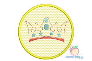 Royal Crown Applique Pattern