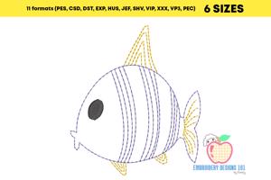 Cute Cartoon Fish Quick Stitch