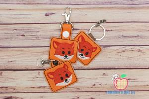 Big Red Fox ITH KeyFob Snaptab