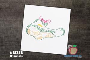 Alligator Head with Bow Running Line