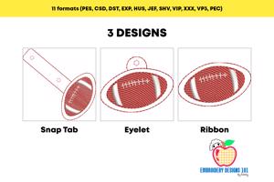 Football ITH Keyfob Design