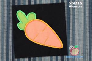 Green and Red Carrot Applique