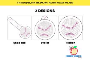 Baseball ITH Keyfob Design